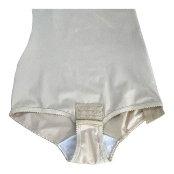 Isavela Compression Post Surgery Bodysuit Beige Large Side Zipper Hook & Eye - Picture 4 of 14